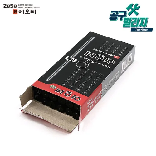 이오비 샤프심 5mm 마킹펜슬 두꺼운 샤프 목공 인테리어 제도 건축 스케치(1세트/12개입)