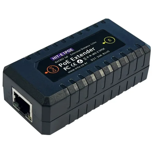 1채널 무전원 거리연장기 POE 120M POE Extender 1ch 리피터 거리연장기 증폭기 IP카메라, IP디바이스, HIT-E1POE, 1개