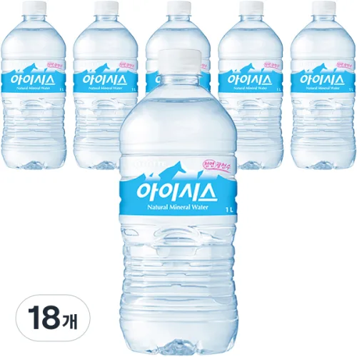아이시스 8.0 생수, 1L, 18개