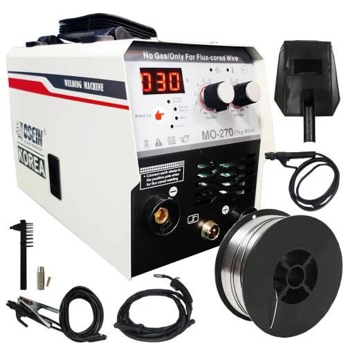 오쎈 논가스용접기 CO2용접기 노가스 휴대용 MO-270+용접봉0.5kg+용접면 풀세트