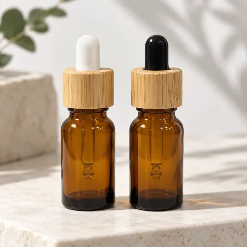 블랑느 우드캡 갈색 스포이드 유리병 10ml 앰버 소분용기 공병