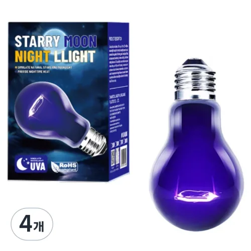 페이토 UVA 문라이트 램프 25W, 단일색상, 4개