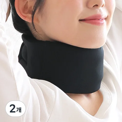 혁선생 의료용 목보호대 의료기기 Cervical H-01, Black, 2개
