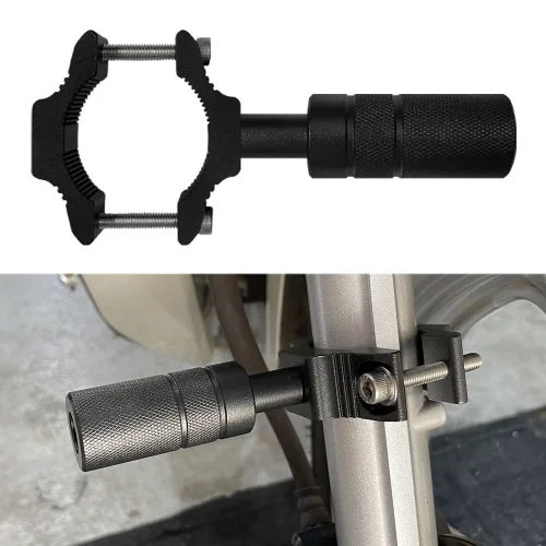 오토티엔 오토바이 킥보드 25mm-52mm 쇼바 원통형 파이프 안개등 브라켓 AS2552, 1개