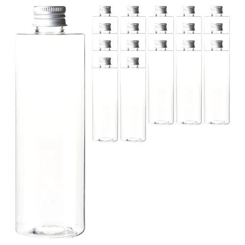 병도매닷컴 ATL500 투명 음료용기 알루미늄 실버캡, 500ml, 18개