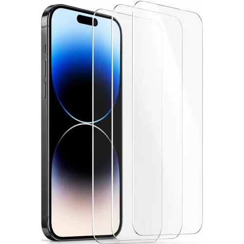 caseplz 0.33mm 초박형 3매입 아이폰 전기종 강화유리 액정 보호필름 고화질 9H 고경도, 3세트