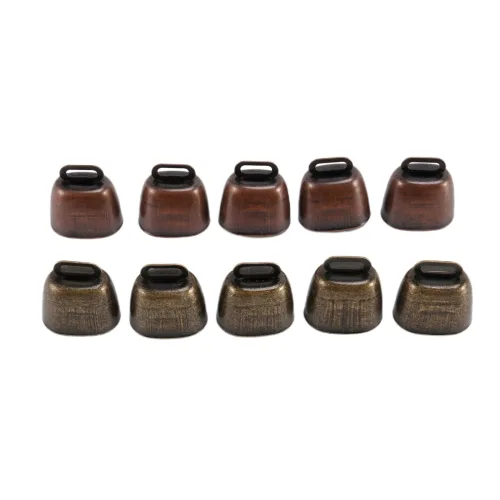 10pcs 소음 양 방목 작은 황동 종, 말을위한 카우 벨 레트로 벨, 구리 방목 구리, 소 벨 소음 제작자