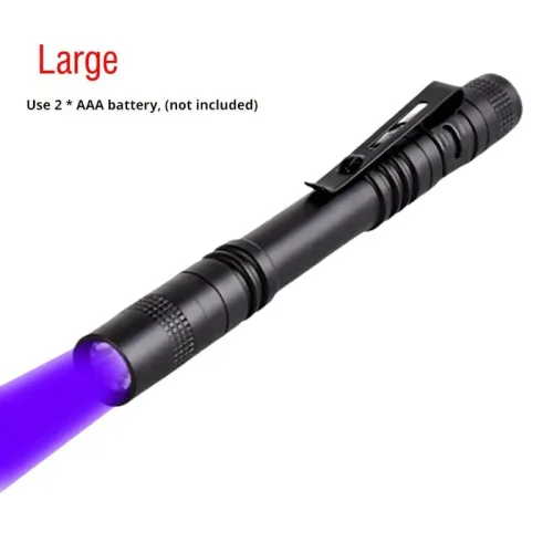 395nm UV 손전등 펜 클립이있는 자외선 토치 휴대용 바이올렛 라이트 애완 동물 소변 전갈 감지기 UV 램프