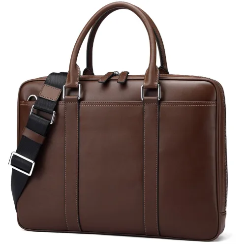 [가방몰] CN4004 37x6.5x27cm 1.05kg 14인치 노트북 태블릭PC 아이패드수납 천연소가죽 남성비즈니스 숄더 크로스 컴퓨터 남자서류가방 핸드메이드 세미나 출장