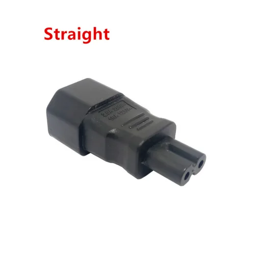 90도 IEC 320 C14 to C7 전원 어댑터 수 플러그 변환기 AC 컨버터 3Pin 암 2Pin 남성