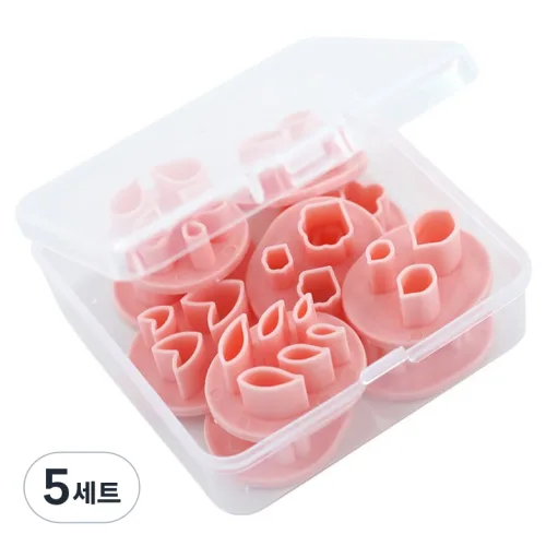 이홈베이킹 꽃모양 햄치즈 모양틀 10종 세트, 5세트, 단일색상