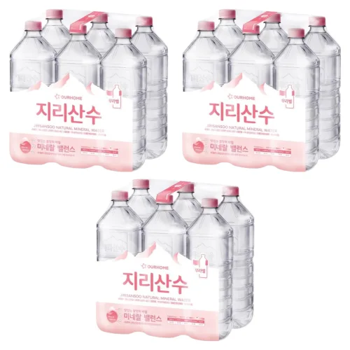 지리산수 무라벨, 18개, 2L