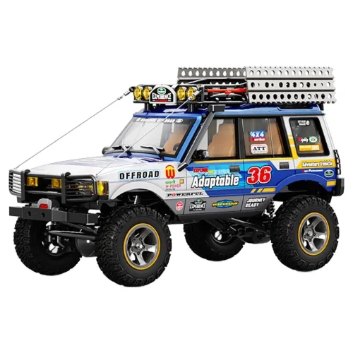 JXC LR1801 RC카 사륜 오프로드 SUV 1:18 듀얼 스피드, 1개, 블루