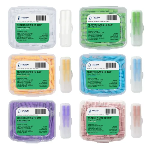 메디메이트 치간칫솔 i형 E-PACK 100P + 2P케이스