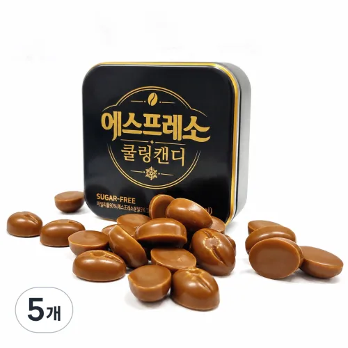 선우글로벌 에스프레소 자일리톨 쿨링 커피캔디, 5개, 32g