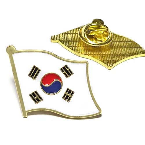 (5개세트)TB 태극기 금테 뱃지 패션 브로치 미니 사이즈