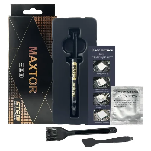 Maxtor 써멀컴파운드 열전도율 18W/mk 컴퓨터튜닝 써멀구리스 4g, 그레이, 1개, CTG12