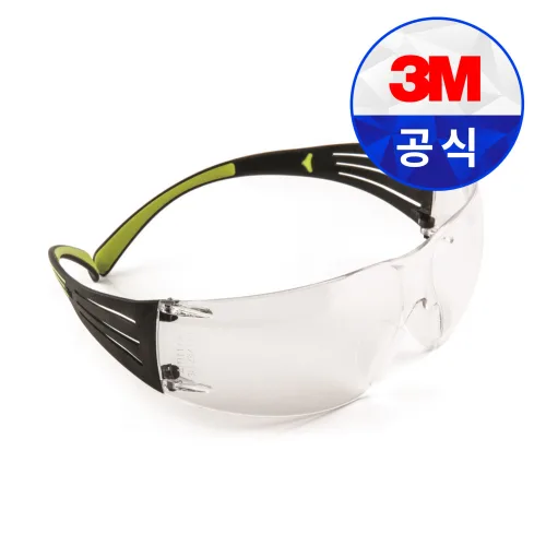 3M 보안경 SF401AF 시큐어핏 투명 고글 눈보호 안경겸착용 워터밤 용접 차단 안전 안경, 2개, 투명