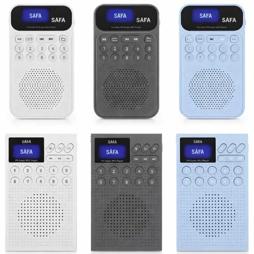 샤파 휴대용 MP3 라디오 어르신들도 편하게 사용, 블루