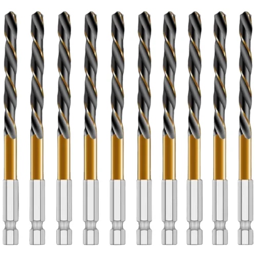 망고테크 HSS 코발트 스텐기리 철기리 3.5mm 10개입 세트 스텐레스 알루미늄 철판 금속 스덴 철 드릴비트, 1세트