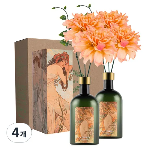 라플로리아 꽃 디퓨저세트 + B3 달리아 pink, 4개, 500ml, S2 한가득꽃집향