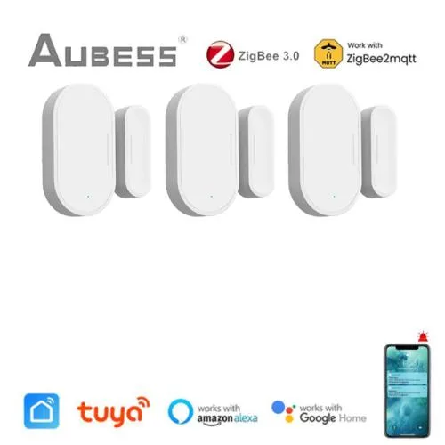 스마트 문열림 도어 센서 방범  경보기 Tuya Zigbee 3.0 윈도우 Zigbee2MQTT 감지기 보호 Alexa Google 홈을 통한 라이프 APP 제어