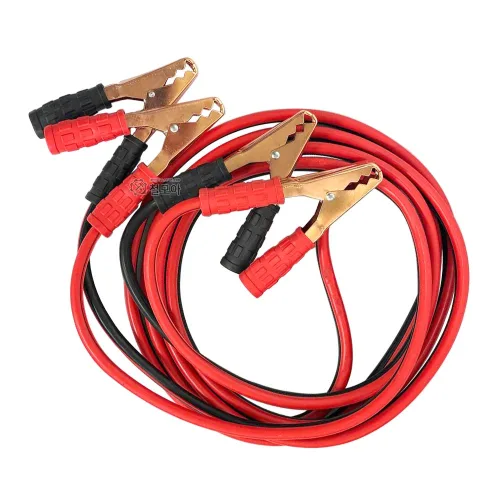코이코 자동차 파워 케이블 4.8M 600AMP 12V 24V 공용 점프선 배터리 방전 점프케이블 KOIKO