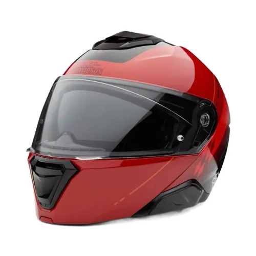HARLEY-DAVIDSON 할리데이비슨 캡스톤 선 실드 III H35 모듈러 헬멧 RED, RED, 999개