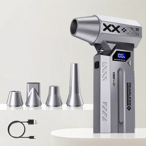 VANKIN 초강력 무선 에어건 200000 RPM 빠르게 먼지를 제거하는 휴대용 블로워, Z3, 실버색