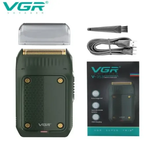 VGR 전문 전기 면도기, 휴대용 수염 트리머, 충전식 남성용 미니 V-353