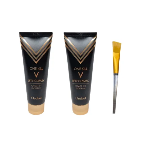 끌레드벨 골드 V 리프팅팩 파워 블랙에디션 70ml+팩붓
