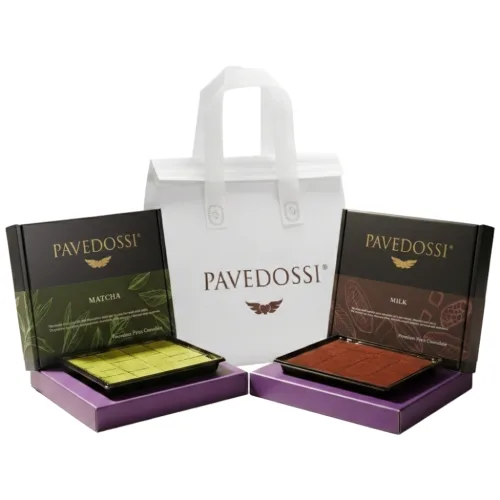 파베도씨] 말차&밀크 파베초콜릿 프랑스 수제 pave 생초콜렛 국산녹차 밀크UP, 130g, 2박스