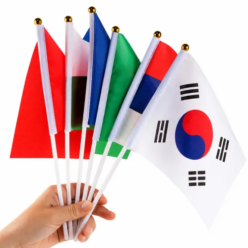 행사용 세계 국가 미니 국기 태극기 성조기 응원국기 전시 행사 응원 학교 운동회 장식용 깃발, 1개, 브라질