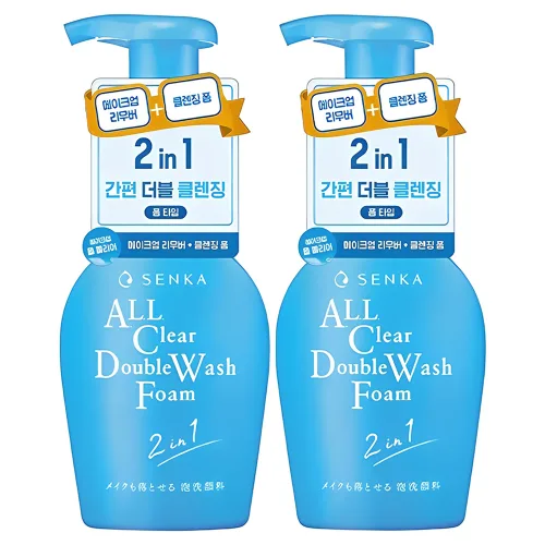 센카 올 클리어 더블 워시 폼, 150ml, 2개