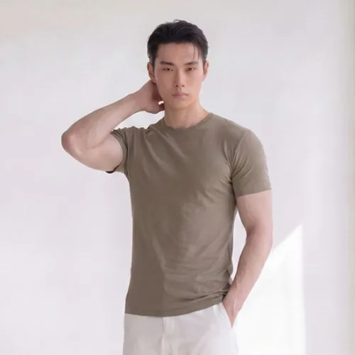 해리슨 남성용 데일리 머슬핏 슬리브 반팔티 NAT1033