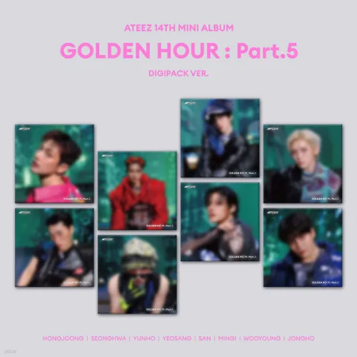 에이티즈 ATEEZ 미니 14집 GOLDEN HOUR Part.5 디지팩 멤버 선택, 1, ATEEZ 우영 Ver.