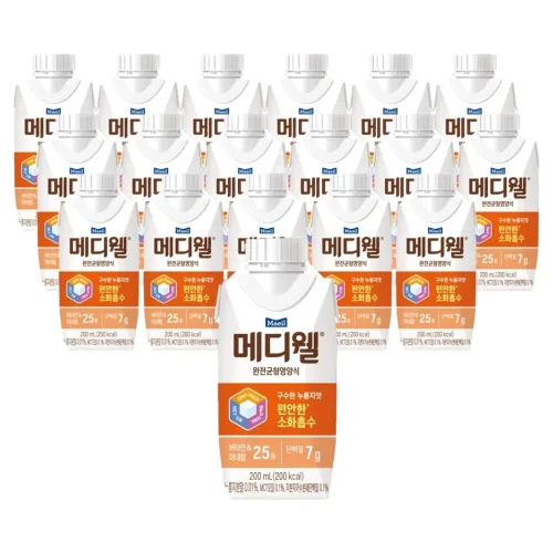 메디웰 구수한 누룽지맛 완전균형영양식, 200ml, 18개
