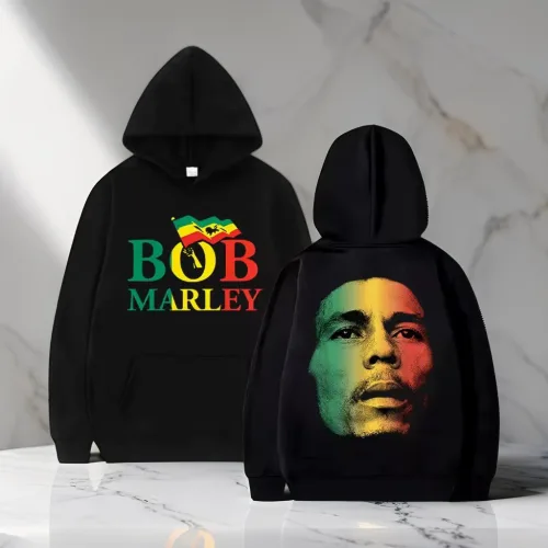밥 말리 프린팅 긴팔 후드티 (Bob marley 자메이카 후디)