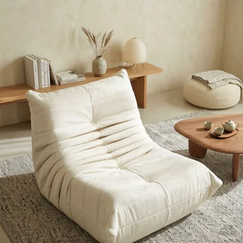 인체공학 일체형 안락의자 카페 스튜디오 매장용 편안한 1인 소파의자, white
