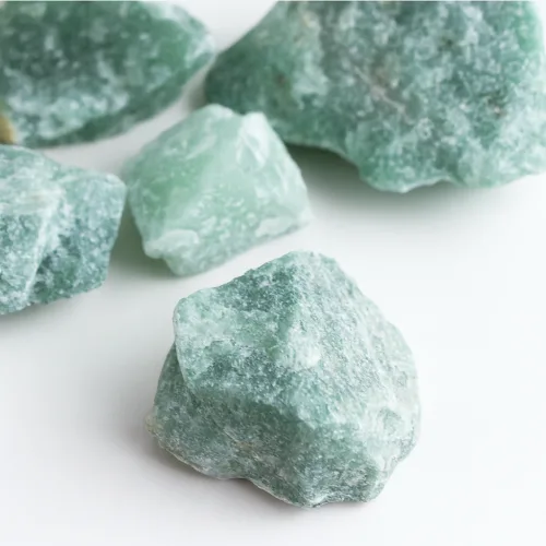 천연 그린 어벤츄린 원석 인도비취 러프 재물운 풍수 안정과 행운, 300g, 1개