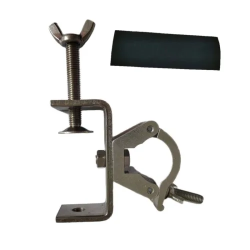 조절식 폴 고정구는 사이드 어닝 부착물과 호환되며, 차량 랙에 장착 가능한 25mm 및 30mm 원형 바 지붕 랙 고정 클램프입니다