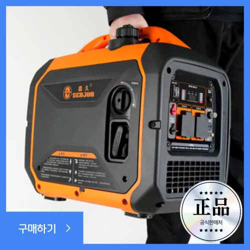 서울전자 강력한 인버터 발전기 제네레터 소형발전기 자가 무소음 캠핑 휴대용 무시동 비상 전기가솔린 3000w, 1개