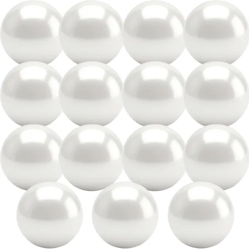 진주단추 10mm 터널형 진주알 진주콩 액세서리부자재, 1팩, 진주터널단추10mm(흰색15개)