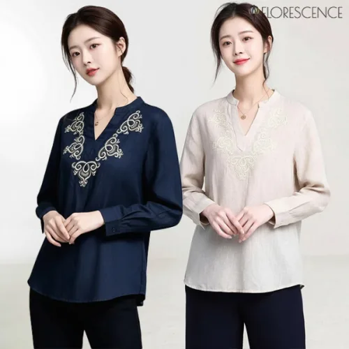 아리엘에스닉자수셔츠2종