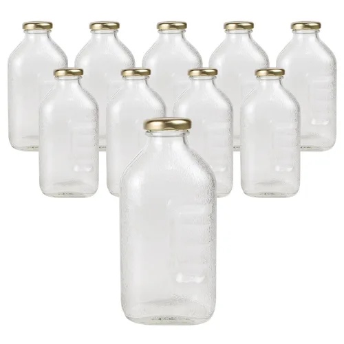 가인글로벌 사각델몬트500 유리병, 500ml, 10개