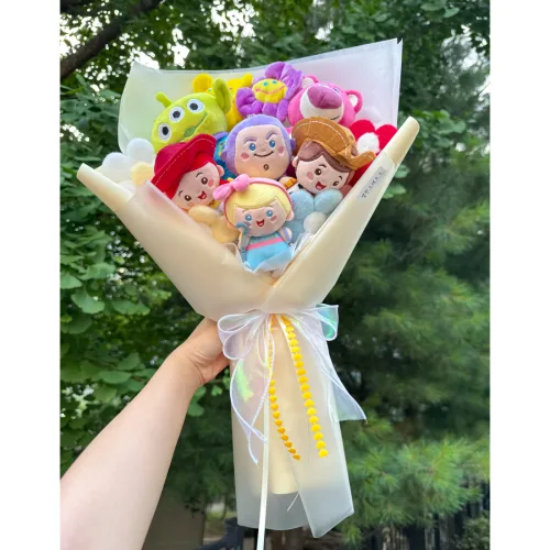 토이스토리 우디 제시 버즈 알린 랏소 인형꽃다발 입학 졸업식 재롱잔치 연주회 콩쿨 여자친구선물 기념일 조카선물, 1개, 6종세트