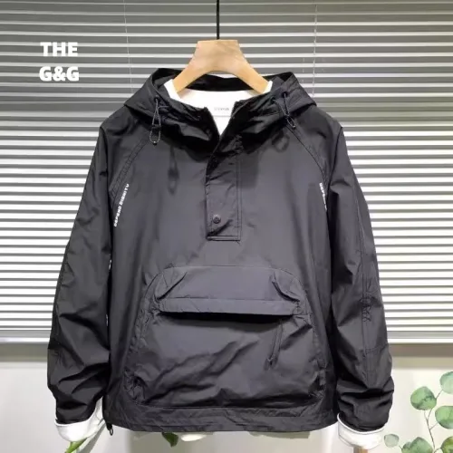 THEGANDG남녀공용 봄.가을용 후드 반집업 트레이닝 운동복 바람막이