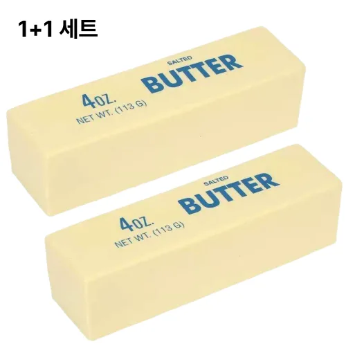 (1+1) 버터 스쿼시 말랑이 스트레스 해소 볼 주물럭 스윗버터, 2개, 버터색