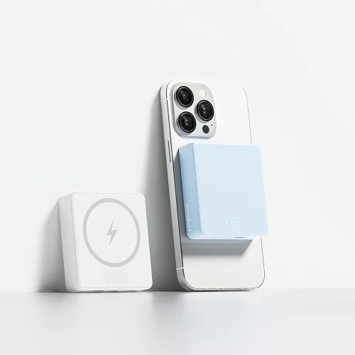 맥세이프 미니 고속 무선 보조배터리 8000mAh, 화이트, mi280DT