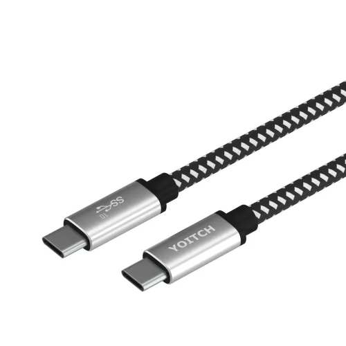 요이치 어웨이크 USB 3.1 Gen2 100W 지원 PD 케이블 1m, 1m, 메탈, 1개
